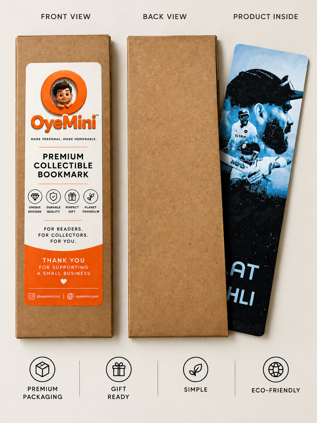 Premium Bookmark (Virat Kohli Inspired)